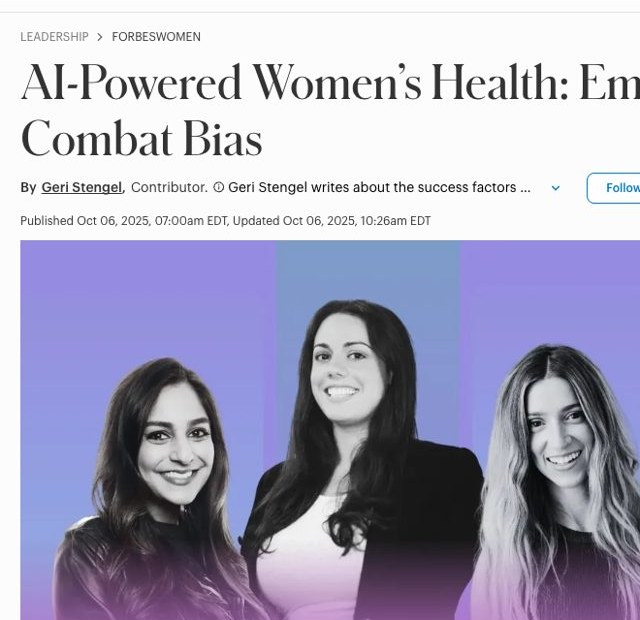 Forbes: AI-Powered Women's Health — Ema's Mission To Combat Bias